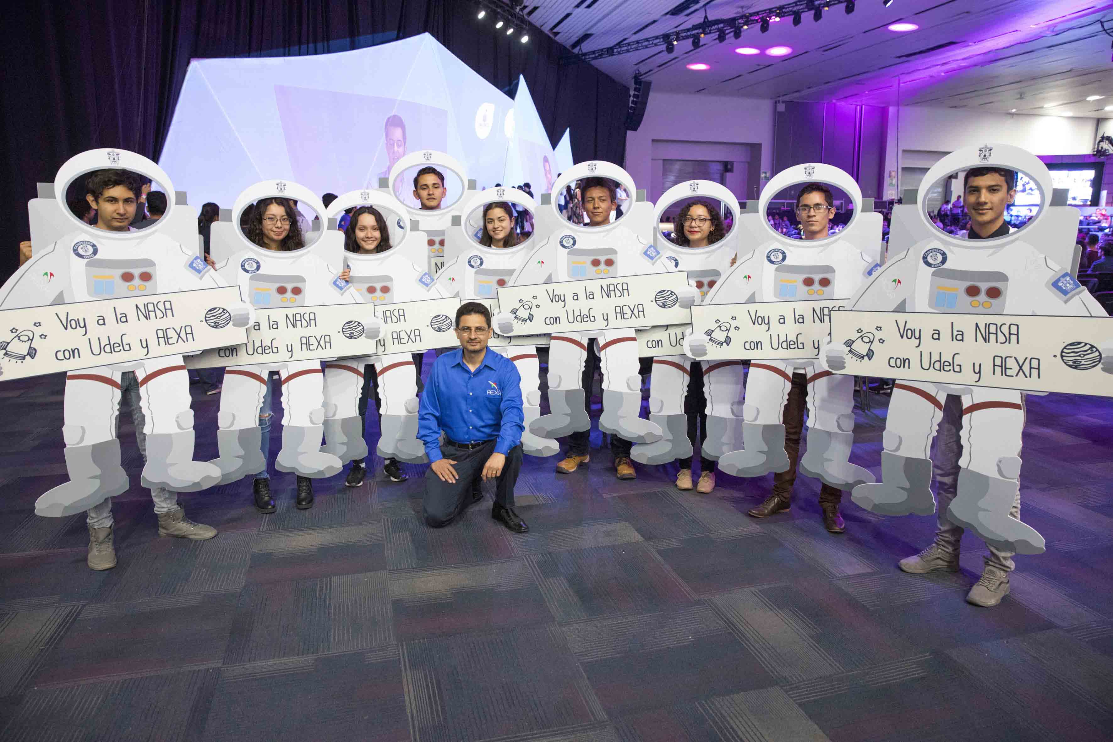 Imagen de los campuseros que irán a la NASA 