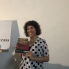 Dra, Jessica Marcelli en la presentación de su libro