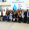 Grupo de asistentes junto al logo del North American Water Conference 2017